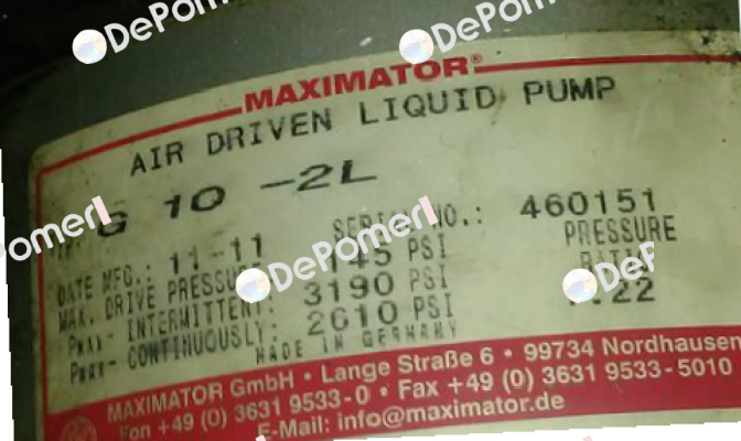 G 10-2L  Maximator