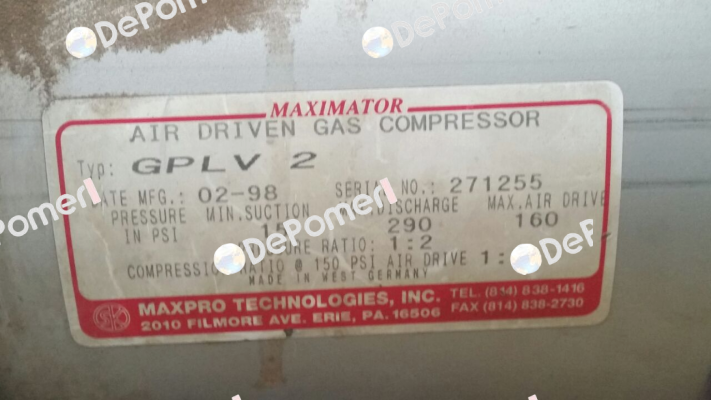 3220.0327 Maximator