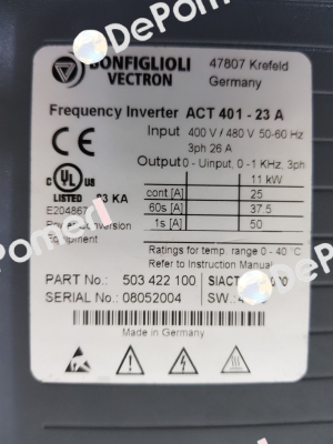 Type: ACT 401-23A Bonfiglioli