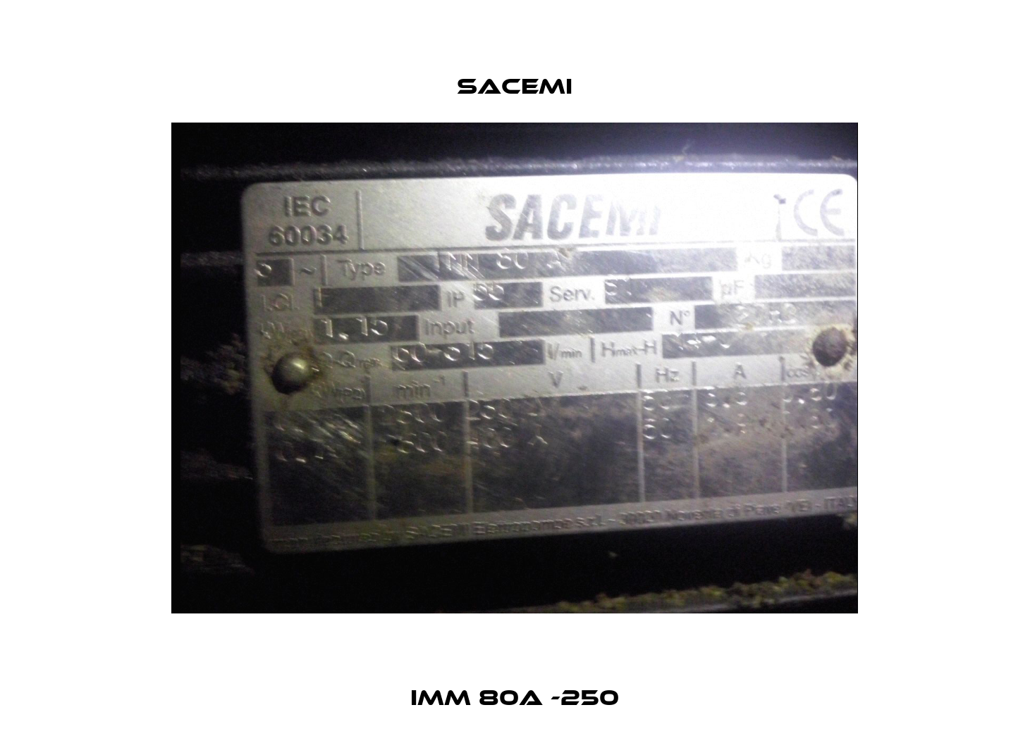 IMM 80A -250 Sacemi