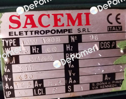 IMM100/B  Sacemi