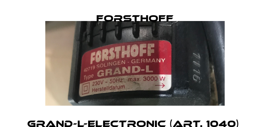 GRAND-L-electronic (Art. 1040)  Forsthoff