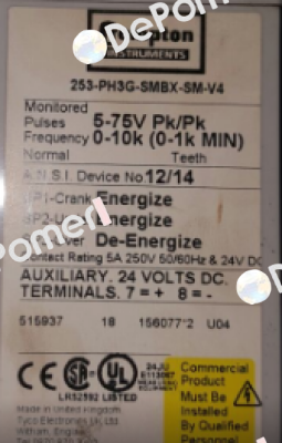 253-PH3G-SMBX-SM V4 CROMPTON INSTRUMENTS (TE Connectivity)