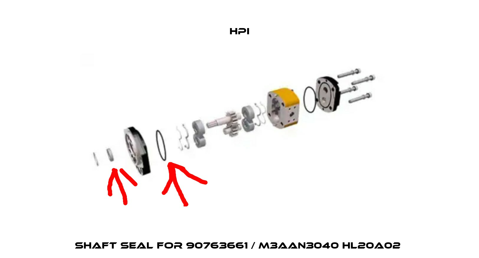 Shaft seal for 90763661 / M3AAN3040 HL20A02  HPI