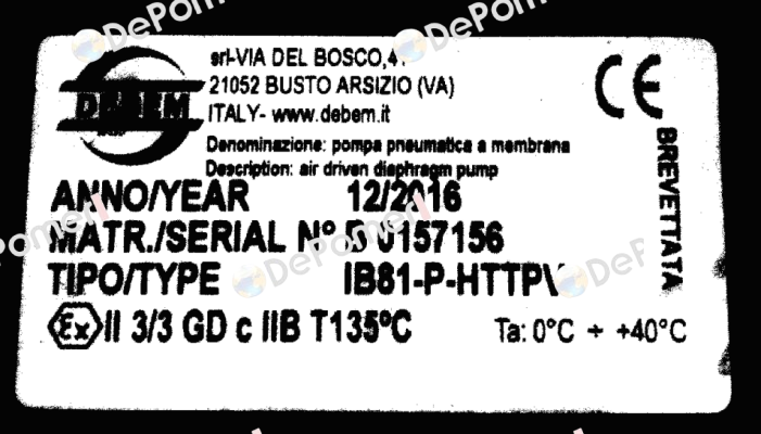 Pos. 5 BALL SEAT PP  Debem