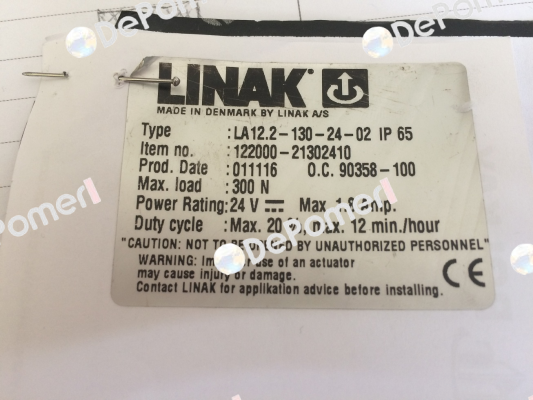 LA12.2-130-24-02 IP65 Linak