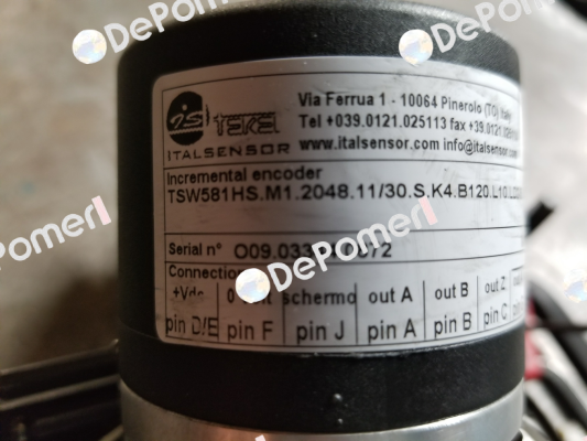 TSW581HS.M1.2048.11/30.S.K4.B120.L10.LD2-5 Italsensor / Tekel