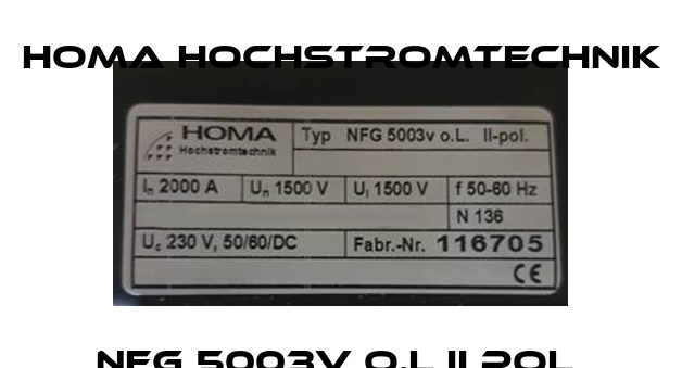 NFG 5003v o.L II pol  HOMA Hochstromtechnik