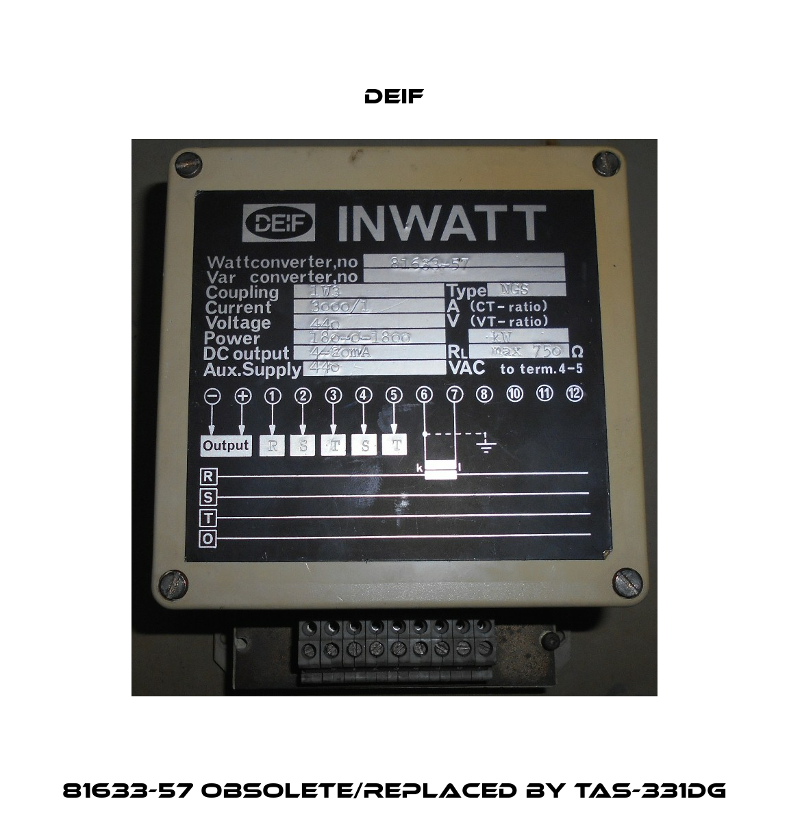 81633-57 obsolete/replaced by TAS-331DG Deif