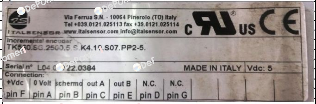 TK560.SG.2500.5.S.K4.10.S07.PP2-5.-  Italsensor / Tekel