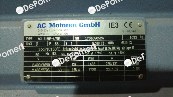 ACL 315 MA 4/PHE  AC Motoren