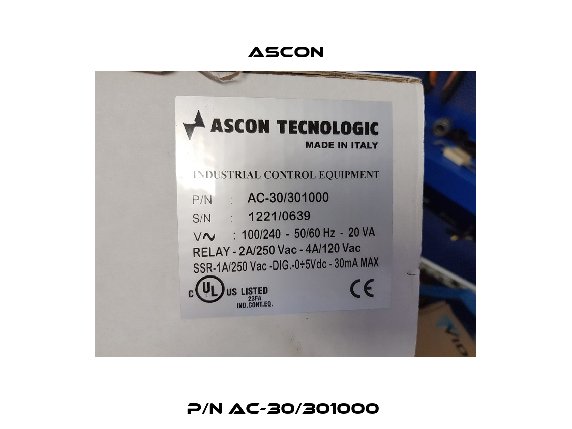 P/N AC-30/301000  Ascon