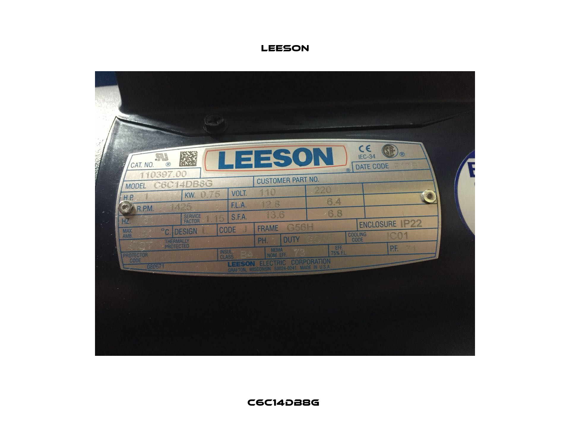 C6C14DB8G  Leeson