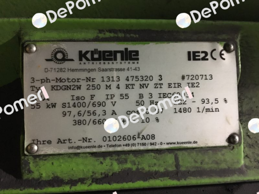 KDGN2W  250M 4 KT   NV ZT  EIR  IE2 (OEM)  Küenle