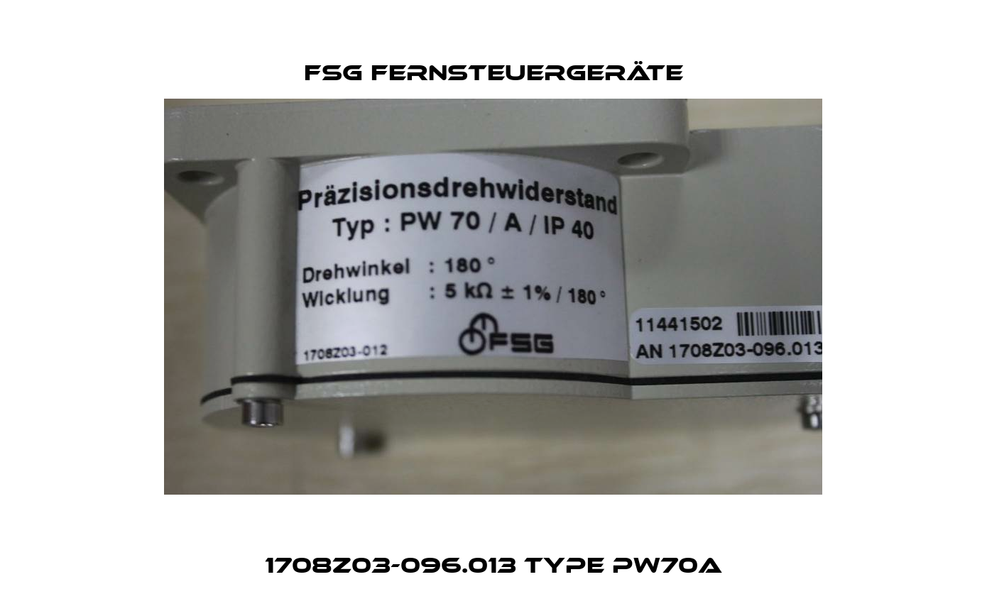 1708Z03-096.013 Type PW70A FSG Fernsteuergeräte
