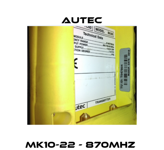 MK10-22 - 870MHz  Autec