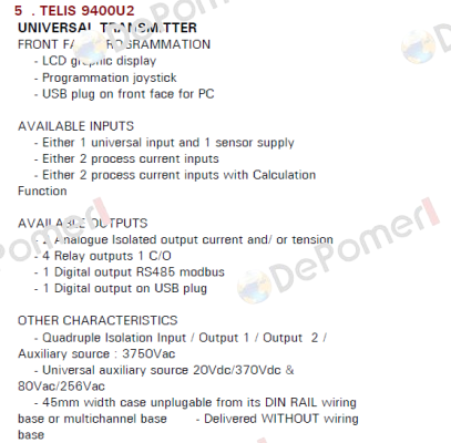 TELIS 9400U2 JM Concept