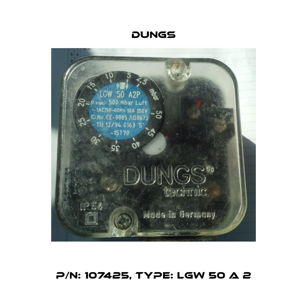 P/N: 107425, Type: LGW 50 A 2 Dungs