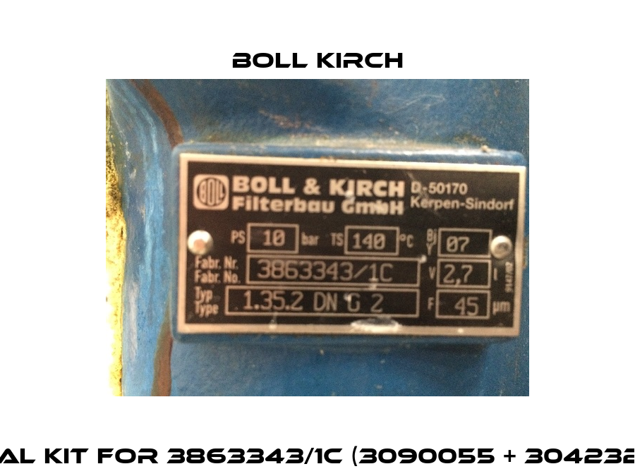 seal kit for 3863343/1C (3090055 + 3042329)  Boll Kirch
