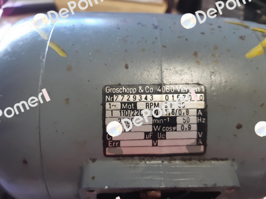 RPM 90-60, Nr. 7729343 0167000 obsolete  Groschopp