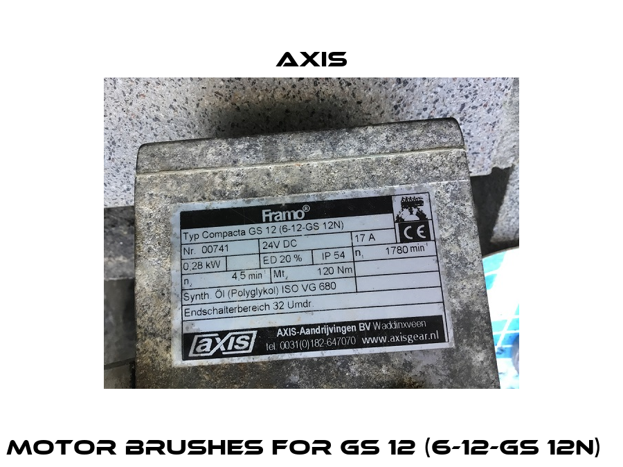 motor brushes for GS 12 (6-12-GS 12N)   Axis