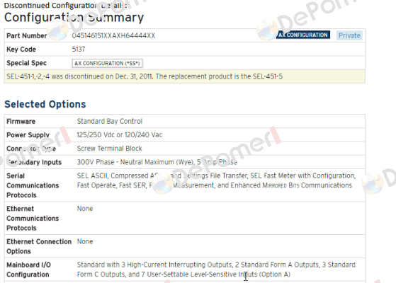 045146151XXAXH64444XX discontinued, replaced by  04515615XXXX4H64444X1  Sel