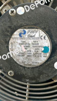 S0350 VD43 TG030W04 230/400V 50/60HZ  FMV-Lamel (now Ziehl Abegg)