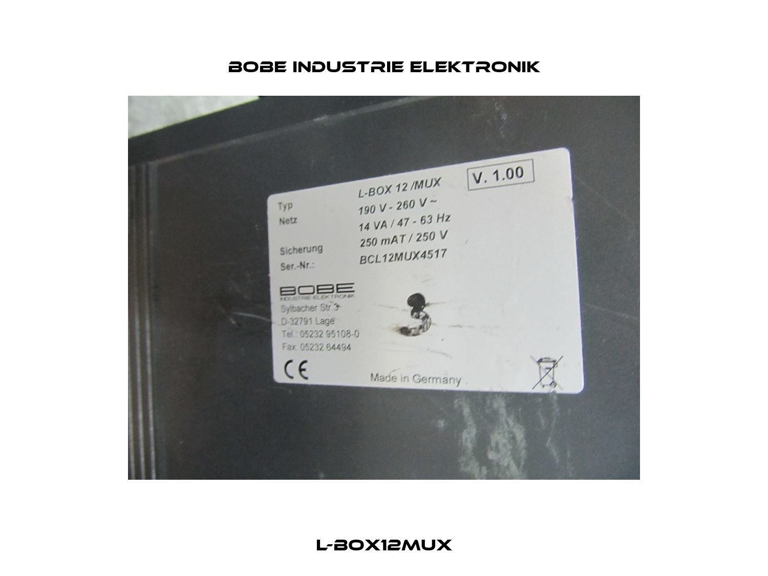 L-BOX12MUX BOBE Industrie Elektronik
