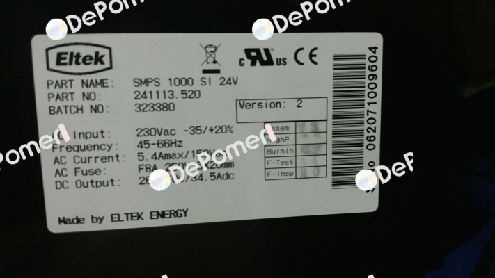 SMPS 1000 SI 24V no longer available,alternative CIES0301.002   Eltek