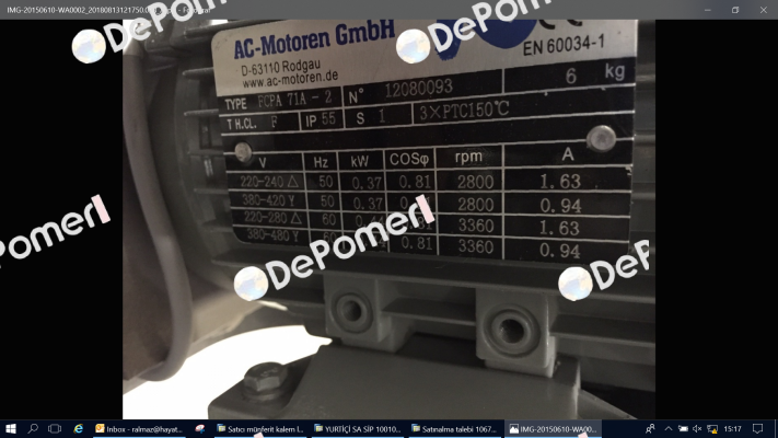 Type: FCPA 71A-2  AC Motoren