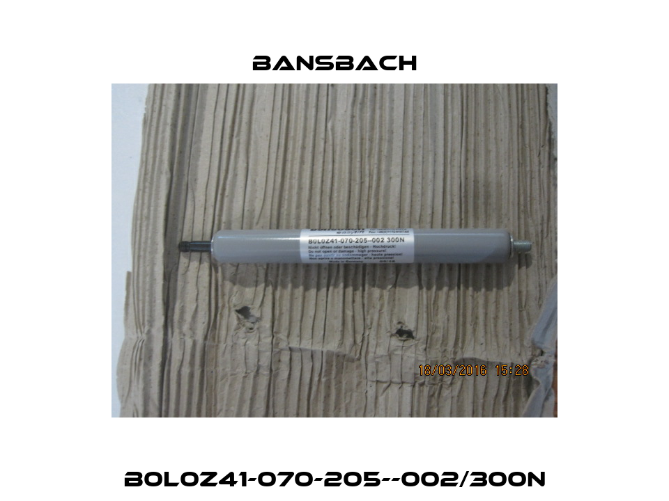 B0L0Z41-070-205--002/300N Bansbach