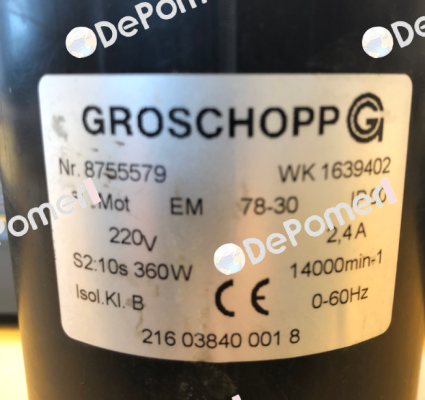 8755579 WK 1639402 oem  Groschopp