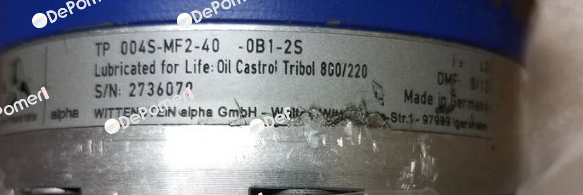 TP004S-MF2-40-0B1-2S   Wittenstein