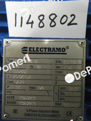 1LSM160L4 obsolete, replaced by 160L-4 Electramo