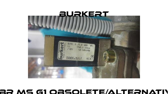 00062657 - 0281B 25.0 NBR MS G1 obsolete/alternative 00221942 + 00008376 Burkert