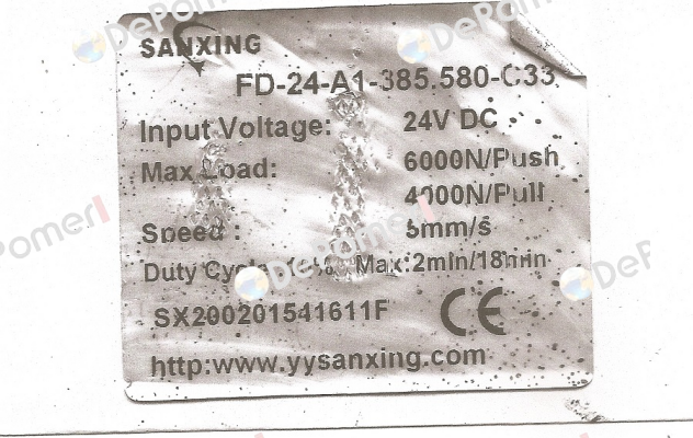 FD-24-A1-385.580-C33 obsolete, replace by set Sanxing