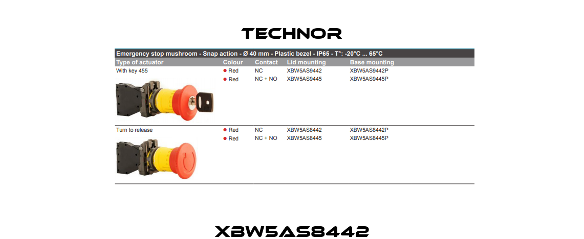XBW5AS8442 TECHNOR