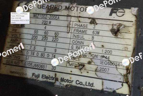 MGZ1002-200EA oem Fuji