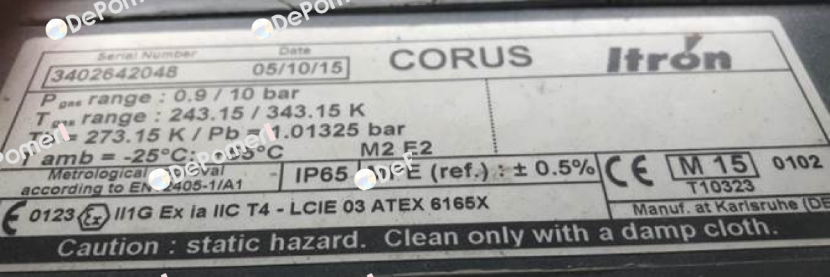 CORUS PTZ, 0.9 – 10 bar Itron