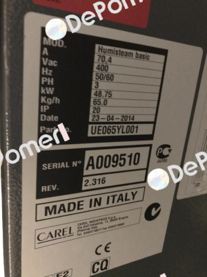 P/N: UE065YL001 Carel