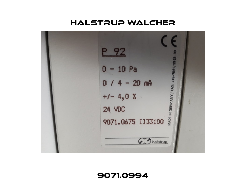 9071.0994 Halstrup Walcher