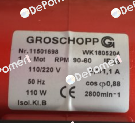 Nr. 11501698 WK 1805204 - OEM Groschopp