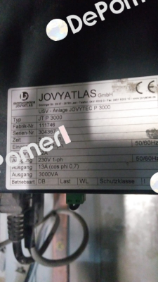 USV JOVYTEC P 3000-5 (Art Nr. 1118051) JOVYATLAS