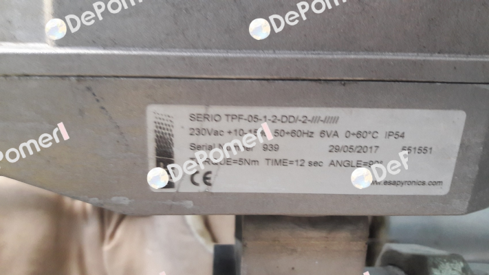 SERIO TPF-05-1-2-DD/-2-///-///// ESA Pyronics International