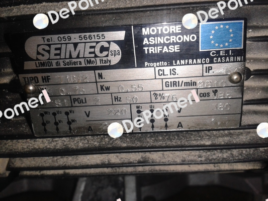 Tipo HF 71B/2 Seimec (Rossi)
