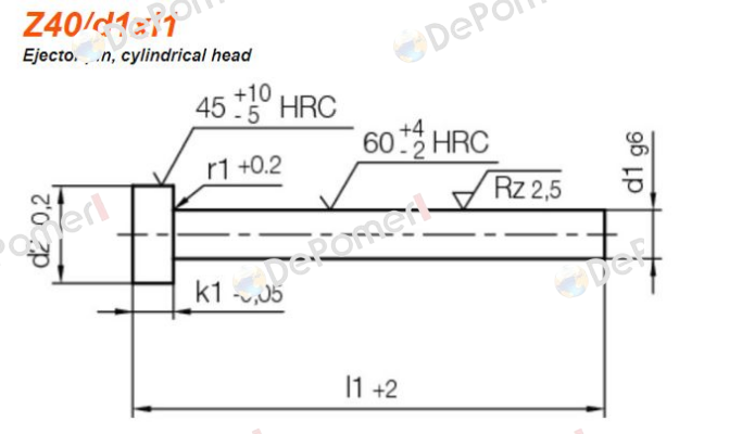 Z40/1,5x100 Hasco