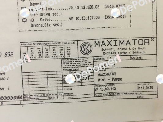 3110.0180 Maximator