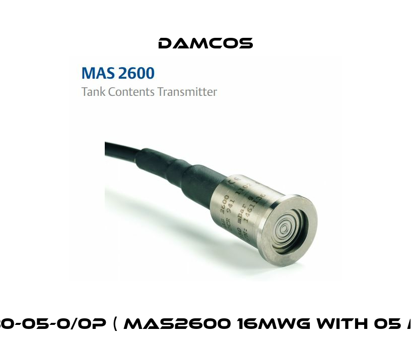 8-M26G30-05-0/0P ( MAS2600 16mWG with 05 m cable) Damcos