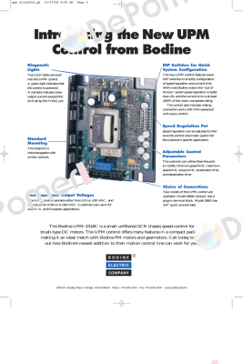 Typ: UPM-3318C  Artikel-Nr.: BE0866 BODINE ELECTRIC