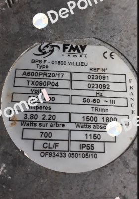 A0600 4PR20 TX090P04 FMV-Lamel (now Ziehl Abegg)
